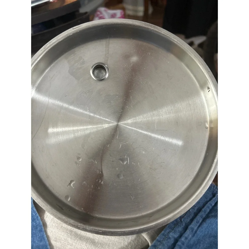 Saladmaster Stainless Steel Replacement Lid with Steam Vent 7.5 Inch Silver